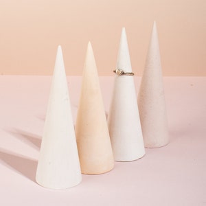 ring holder, prop, product photo, cone, jewelry stand, podium for photo, concrete decor,plasters decor image 1