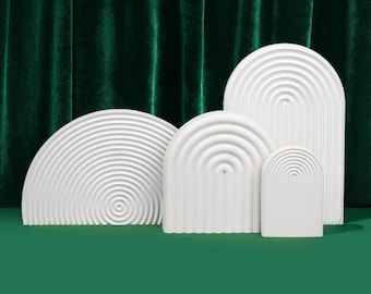 Minimalist Arch Photography Props: Geometric Window Pedestals for Jewelry & Content Creation