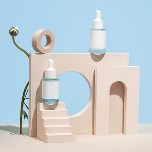 Textured Concrete Photography Props: Display Arch, Ring, Stairs