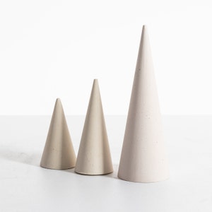 ring holder, prop, product photo, cone, jewelry stand, podium for photo, concrete decor,plasters decor image 2