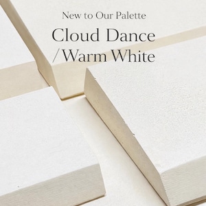 New color Cloud Dance Warm White gypsum display podium with soft matte finish for jewelry and cosmetic display