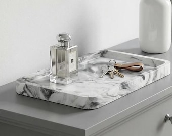Marble Effect Concrete Tray