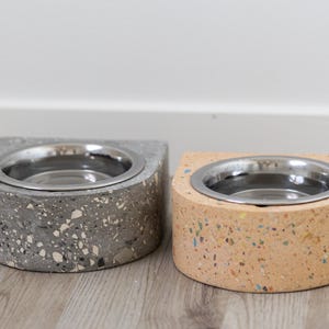 Personalisierter Beton Fressnapf: Individueller Hunde- oder Katzennapf