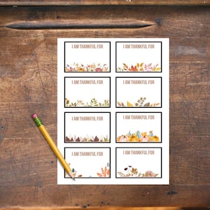 Ich bin dankbar für Karten, ich bin dankbar für Karten, Thanksgiving-Dankbarkeitskarten, DIY-Dankbarkeitskarten, Dankbarkeitsaktivität für Kinder, Tischkarten