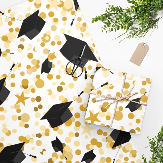 Graduation Wrapping Paper Graduation Gift Wrap Custom Etsy