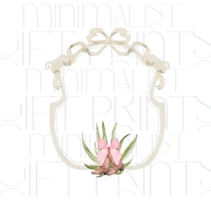 Clipart de cresta de acuarela occidental PNG Clipart de sombrero de bota de vaquero Marco de rodeo rústico DIY Invitación de rodeo occidental Clip Art Vaquera vintage