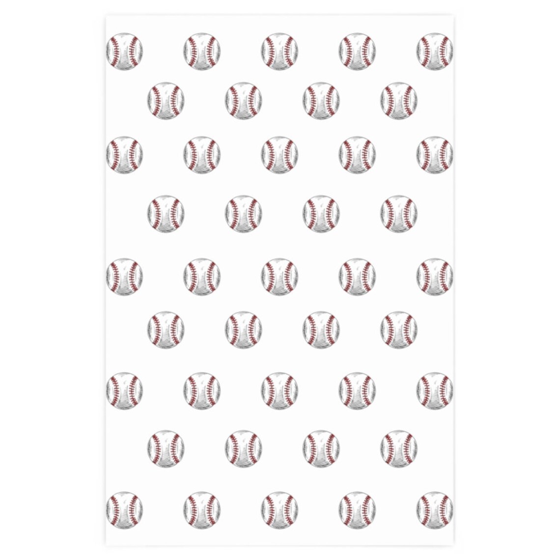 Baseball Wrapping Paper Boy's Gift Wrap Birthday or Sports Wrapping Paper Etsy