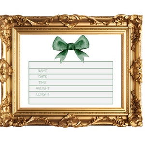 Carte de statistiques de naissance imprimable, carte de berceau d'hôpital pour bébé, carte de faire-part de naissance de bébé, faire-part de naissance numérique, personnalisé. Bienvenue bébé