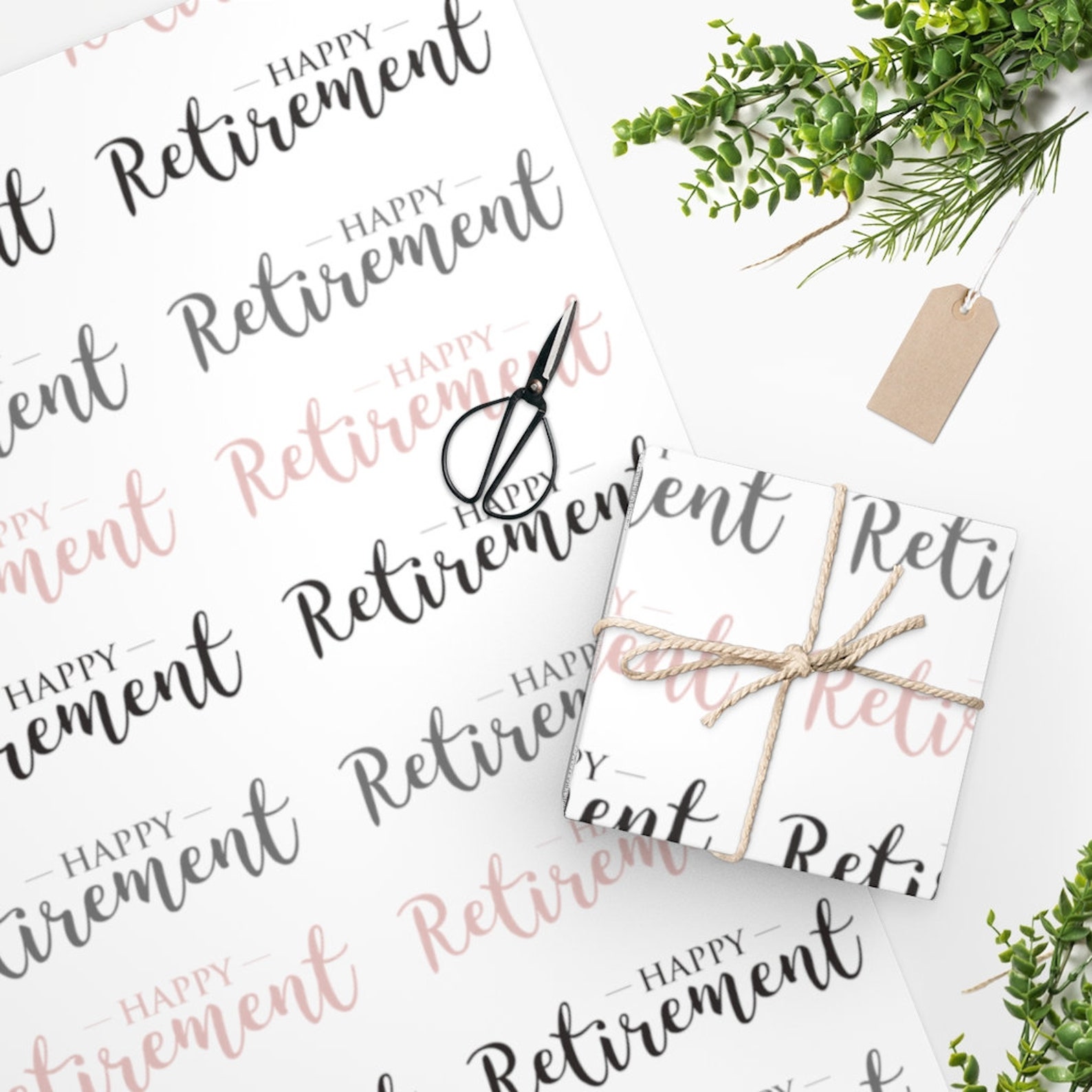 Retirement Wrapping Paper Retirement Gift Wrap Custom Etsy
