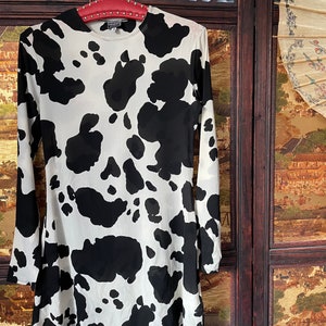 Y2K style vintage Cow girl sheer tops/animal pattern /long sleeves/ good price vintage/white and black see-through