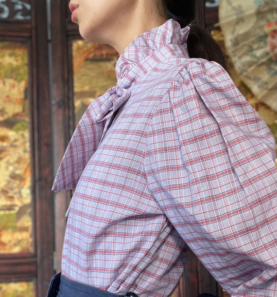1970's vintage blouse /A country girl's pride・tie… - image 2