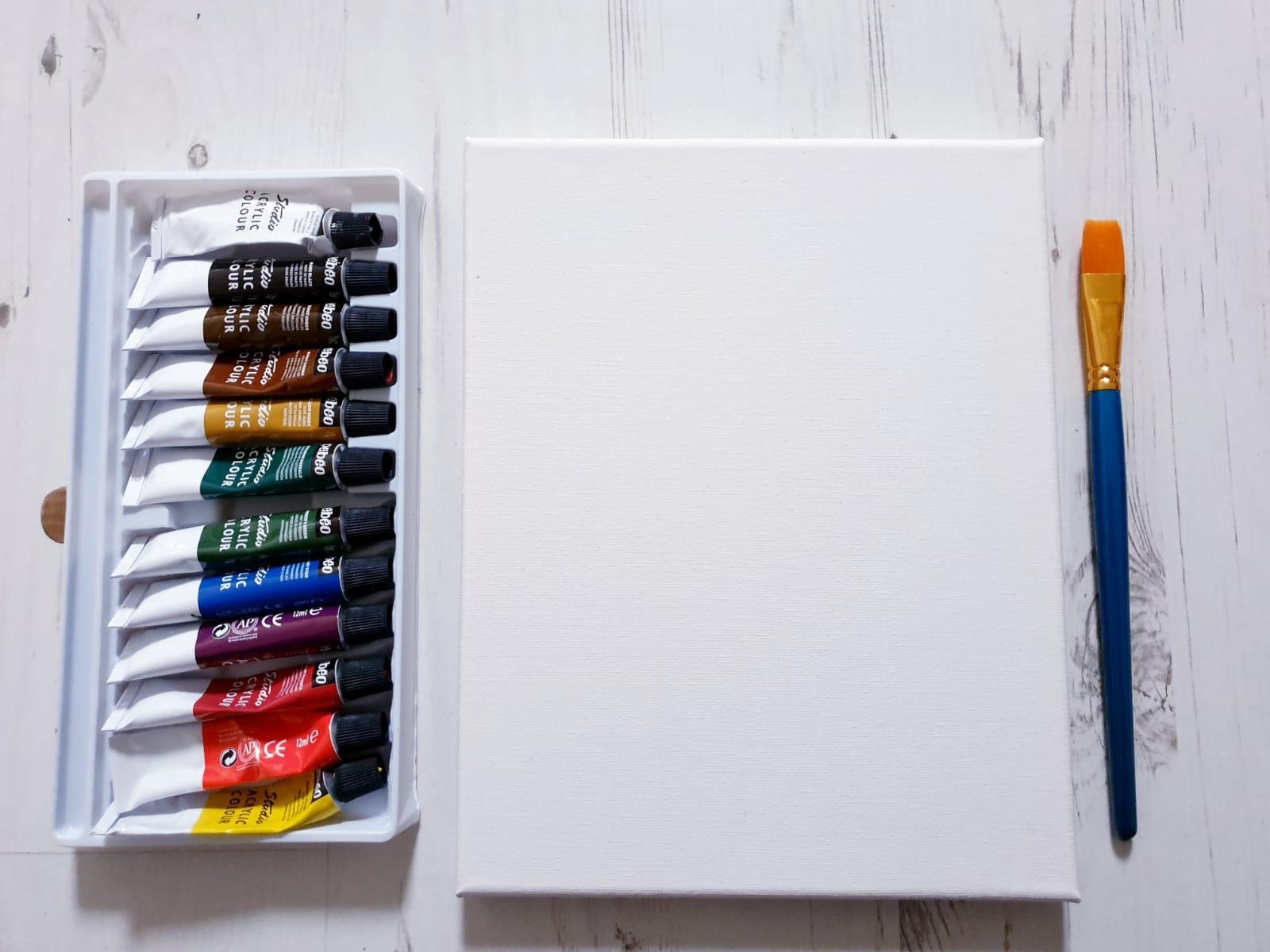 Canvas Painting Kit Craft Kit DIY Pastime Activity Etsy