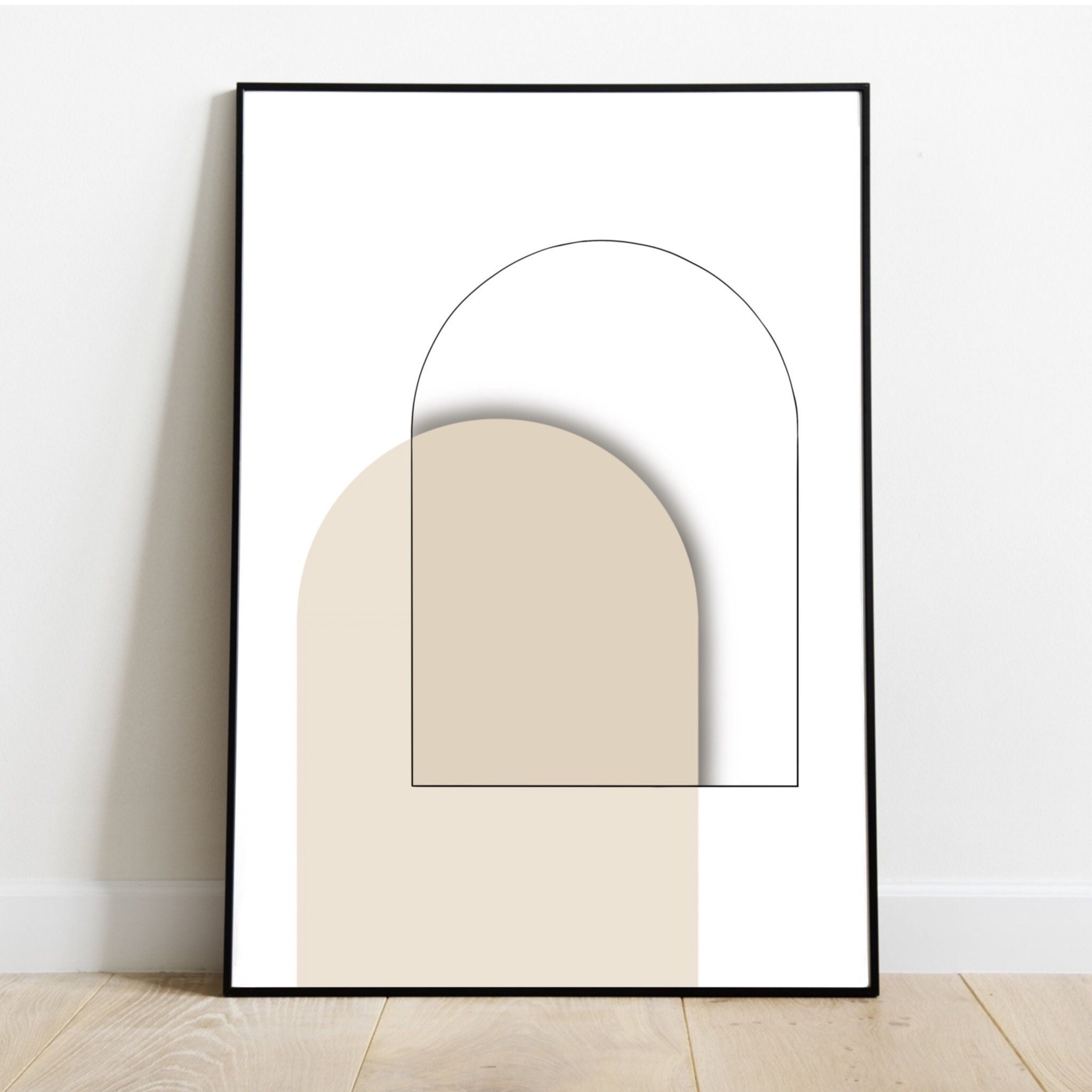 Minimal Arch Neutral art home decor Etsy