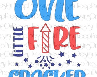 One Little Firecracker - SVG - Digital File
