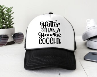 Hotter Than a Hoochie Coochie - SVG, digital design, summer, day drinking, inappropriate design idea, funny