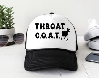 Throat G.O.A.T. - SVG, digital download, funny design idea, bachelorette party, trucker hat, roulette, sexual innuendo