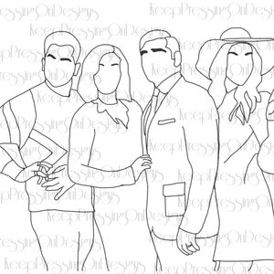 SVG - Schitt&#39;s Creek - Rose Family - SVG, PNG - Cricut - Digital File