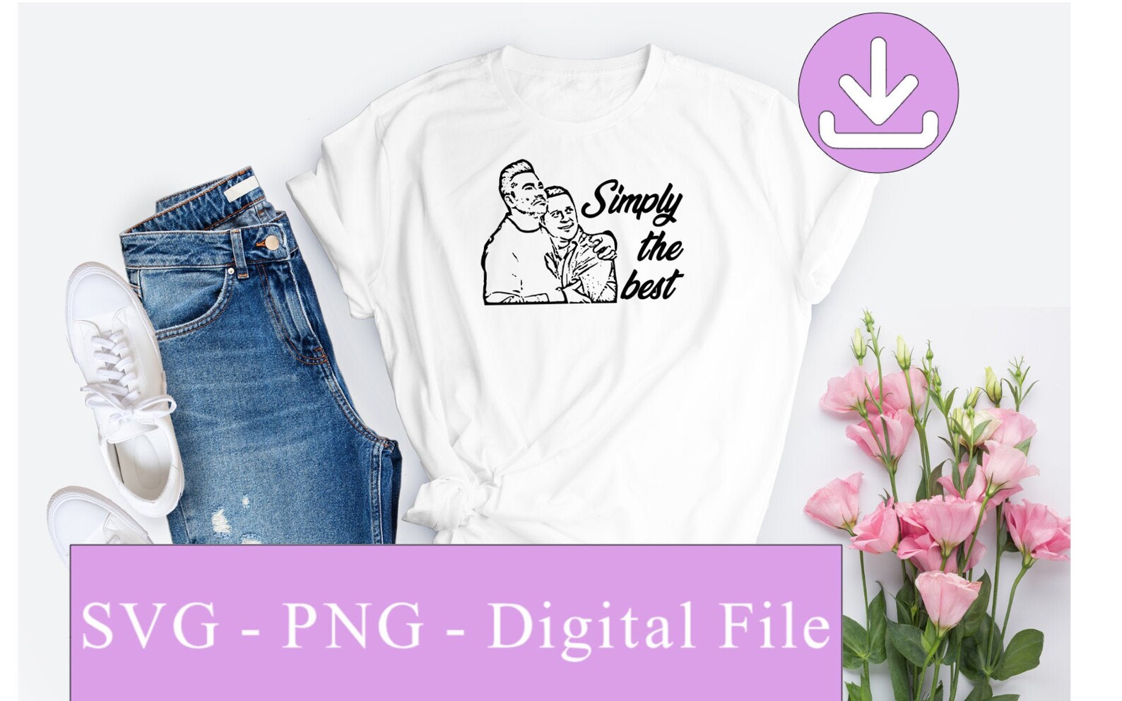 SVG Simply the Best David and Patrick Schitt's Creek Etsy