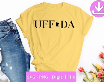 Uff Da with MN shape - SVG