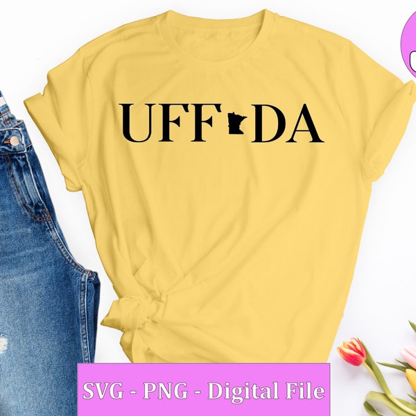 Uff Da with MN shape - SVG