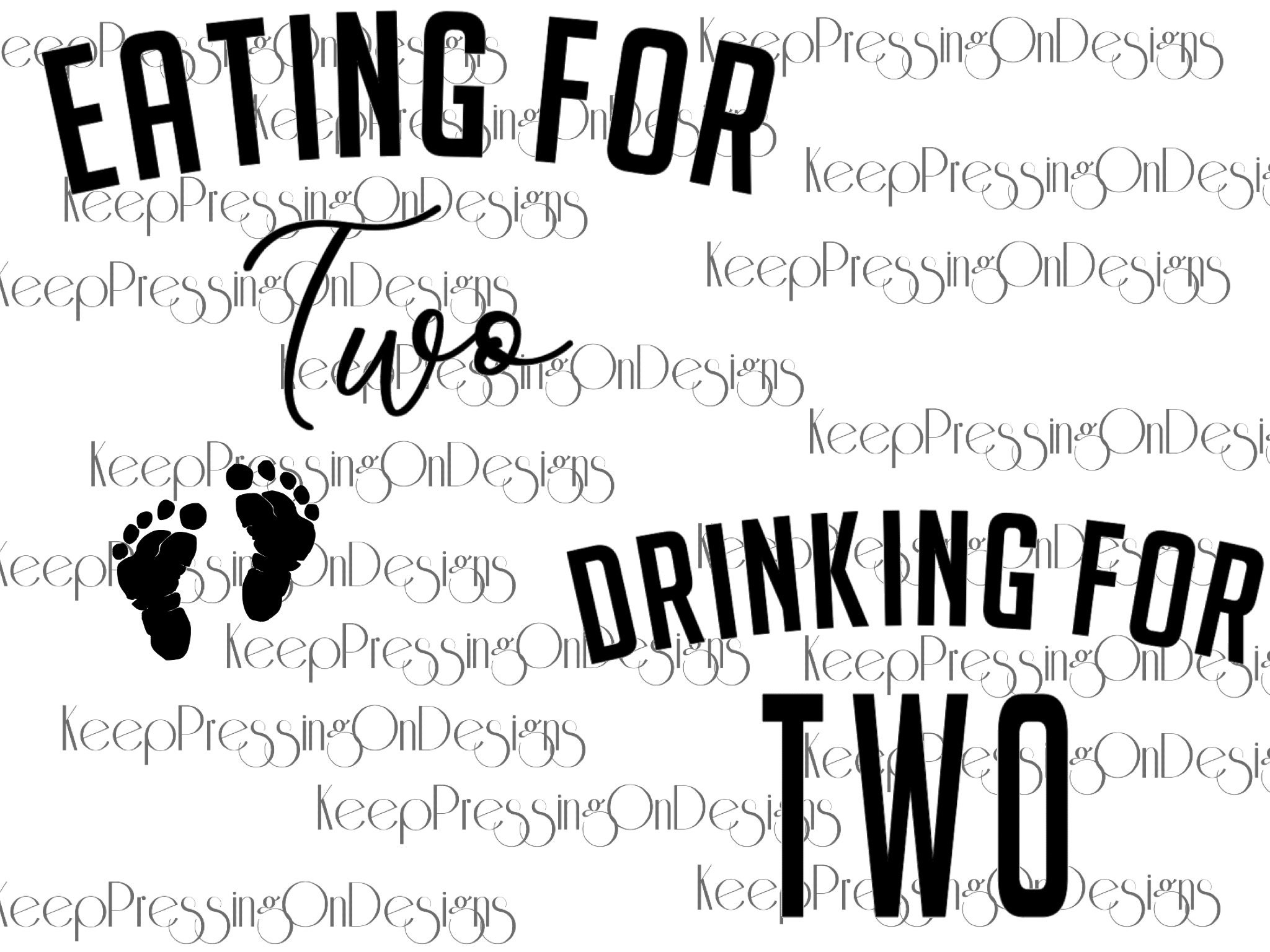 Eating for Two AND Drinking for Two Svgs Etsy