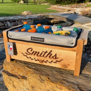 Backyard bar wooden beverage cooler sales