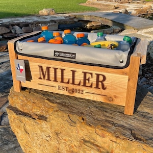 Personalized Cooler, Housewarming Gift, Outdoor Decor, Real Estate Closing Gift, Backyard Party Gift