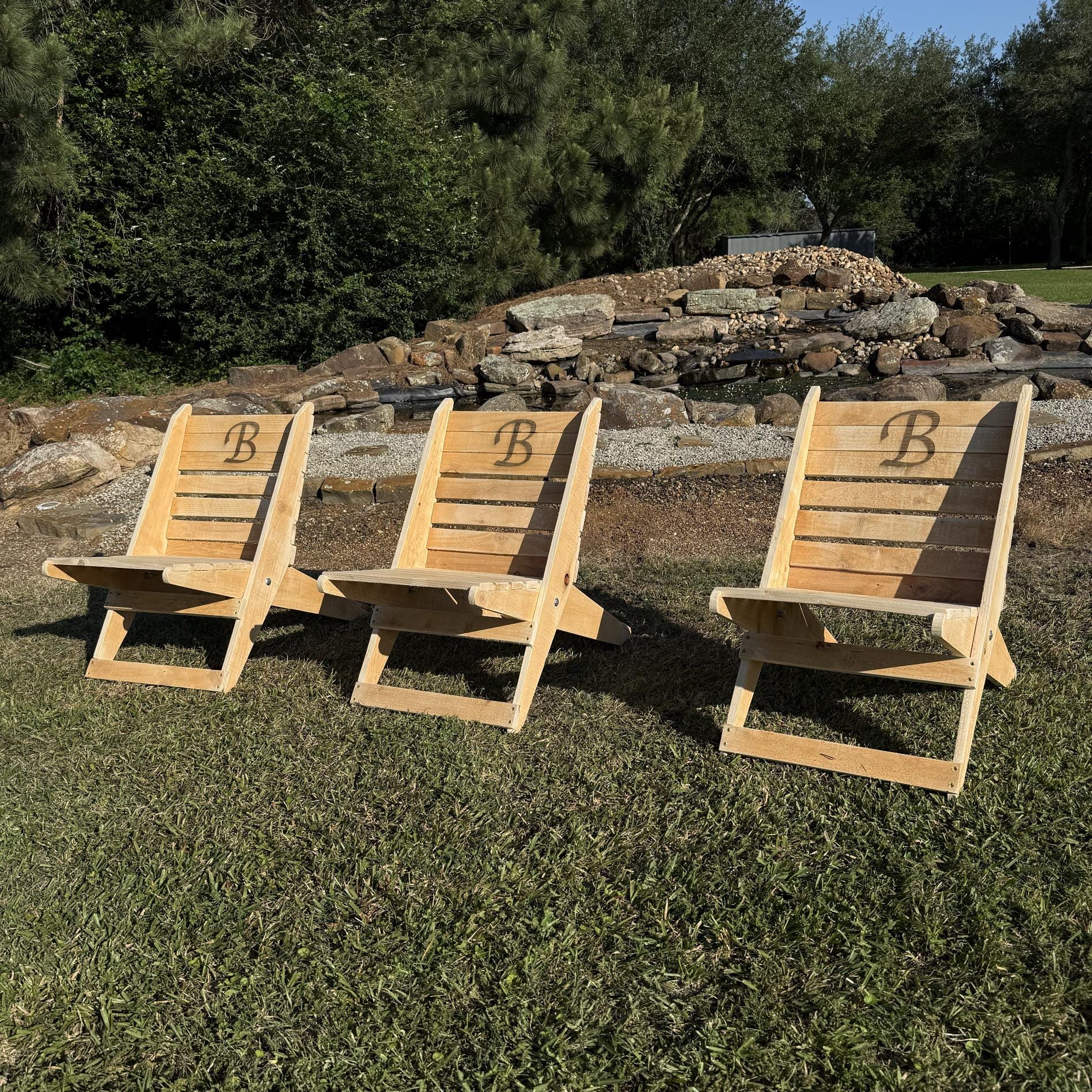 NEW Collapsible camp fire chair. Customize it with your brand!