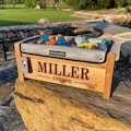 Personalized wood cooler, outdoor durable, great house warming gift, holiday gift, birthday gift - excellent home decor item!