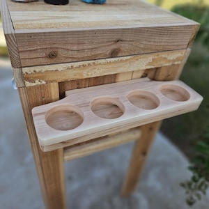 Personalized 48 qt wood cooler. Excellent patio accessory item! NEW DESIGN image 10