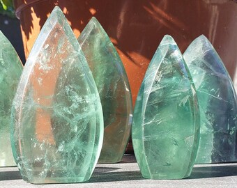 Rainbow Fluorite Tower: Freeform Crystal Point