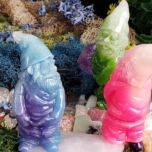 Glowing Gnome Carving, Luminous Carvings, Glow in the dark