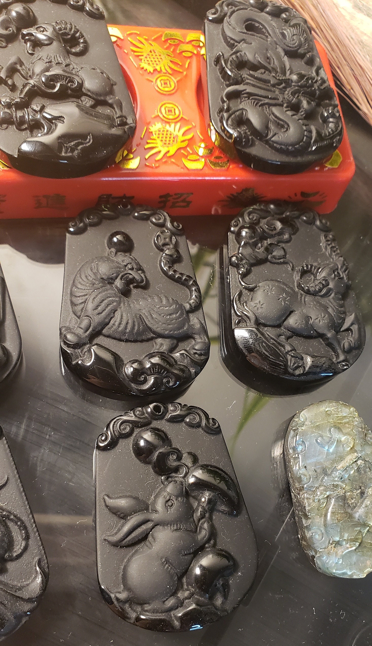 Obsidian Zodiac Animal Carving Obsidian Carving Obsidian Etsy