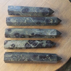 Kambaba Jasper Obelisk Tower, Crystal Points, Kambaba Crystal Point, Kambaba
