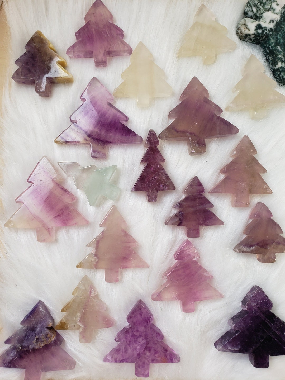 SUNYIK Tumbled Gemstone Denaro Albero Bonsai Lucky Fengshui Portafortuna Guarigione Decorazione Amethyst/Ctrine Tree on Rainbow Cluster Base(4