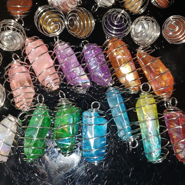 Spiral Crystal Pendant, Crystal Pendant, Multiple Types