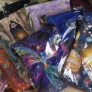 Kristalle, Kräuter, Schmuckhalter, Tarot, Orakel-Kartenhalter, große Kordelzugtasche, dickes samtiges Material