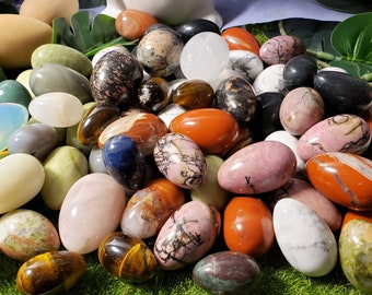 2 por 8,50, Mini Huevos de Cristal, Huevo Nuevos Comienzos, Cristal Natural