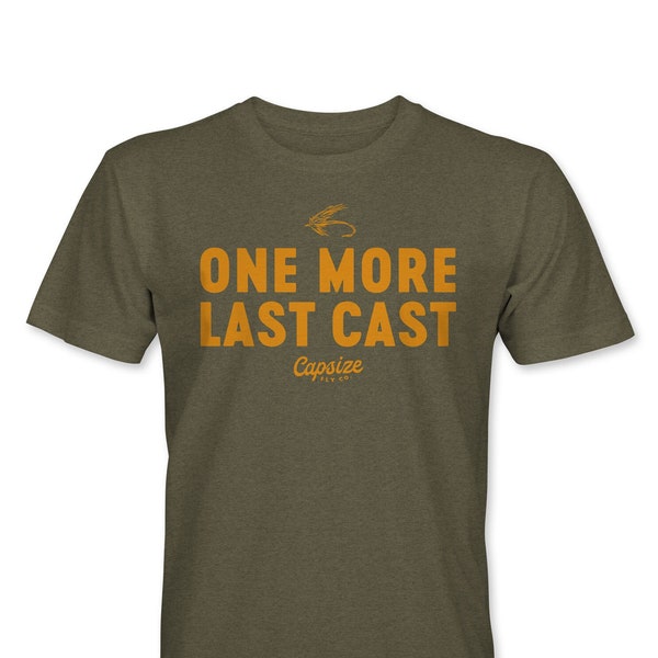 One More Last Cast Olive T-Shirt - Capsize Fly Fishing