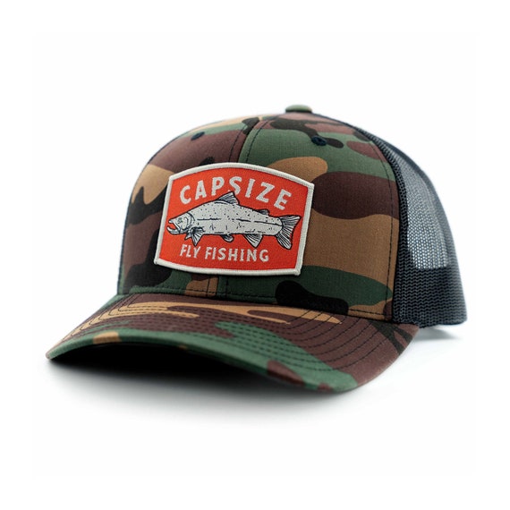 Salmon Patch Camo Trucker Hat - Capsize Fly Fishing