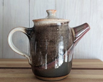 Small Smoky Emerald Teapot / Handmade Teapot / Ceramic Teapot / Stoneware Teapot / Cozy Stoneware Teapot / Mother's Day Gift