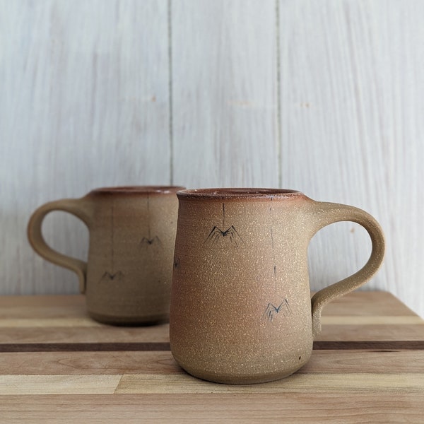 Spider Mug / Spooky Season Mug / Hand-Painted Mug / Ceramic Mug / Handmade Mug / Cozy Stoneware / Spider Lover Mug / Mother's Day Gift