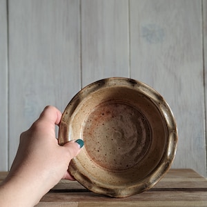 Pumpkin Spice Tart Dish 6 mini/ Cozy Stoneware / Handmade Pie Plate / Ceramic Pie Pan / Baking Dish / Bakeware / Valentine's Day Gift image 3