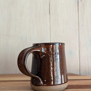 Speckled brown glazed stoneware mug