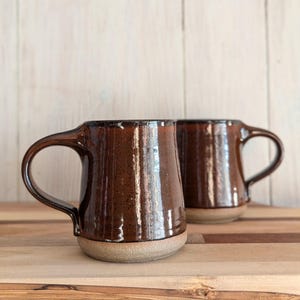 brown speckled glazed mug