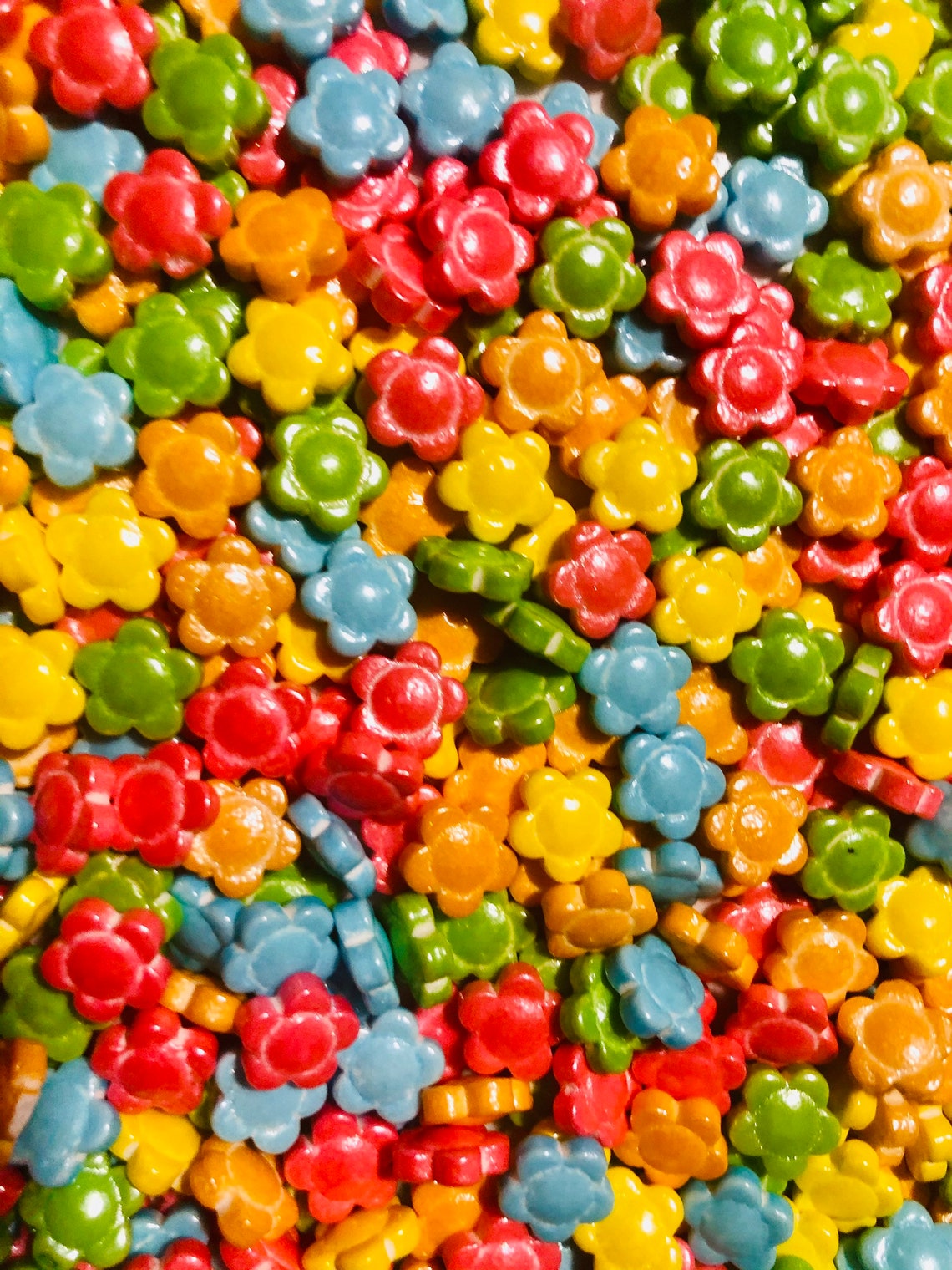 Flower Assorted Colors Sprinkles Etsy