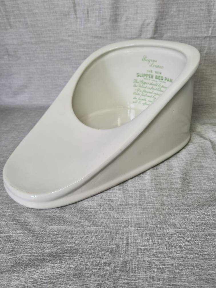 Vintage Ceramic Slipper Bedpan Etsy UK