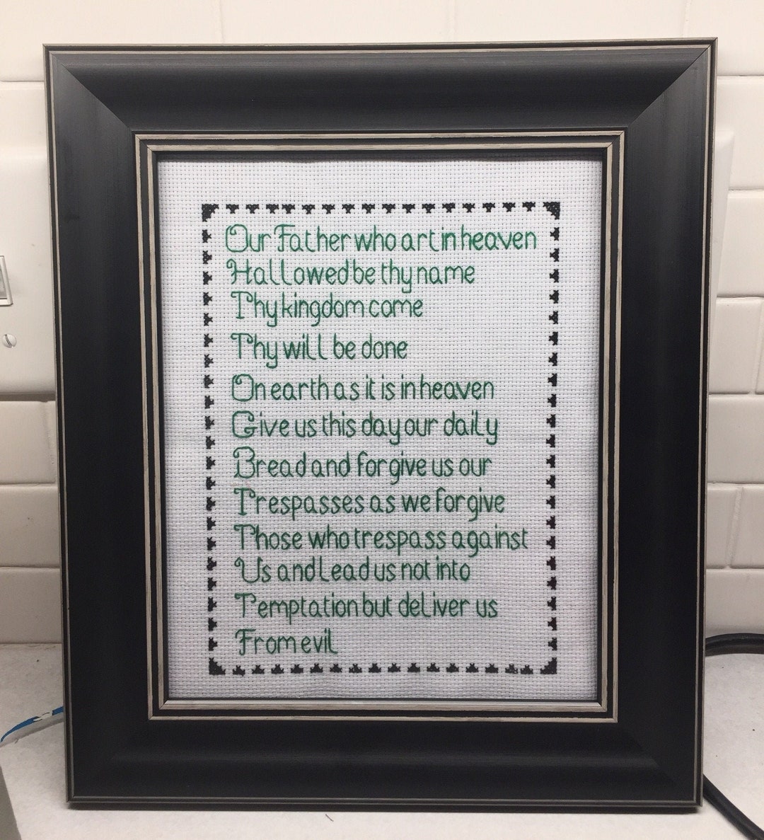 Our Father Cross Stitch Etsy