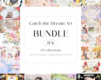 Watercolor Clipart Whole Shop Bundle: 11000+ Floral Graphics (Digital Download)