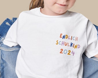 Bügelbild ⋒Schulkind⋒ Klein I Endlich Schulkind 2024